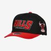 MITCHELL & NESS CHICAGO BULLS Mens High Crown Structured Snapback Red/RED/BLACK