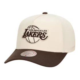   Mitchell & Ness NBA Los Angeles Lakers Brown And Cream Pro Snapback Cream
