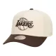 Mitchell & Ness NBA Los Angeles Lakers Brown And Cream Pro Snapback Cream ONE