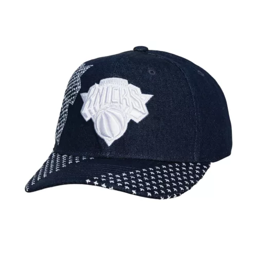 Mitchell & Ness NBA New York Knicks Run Stitch Pro Snapback Blue ONE