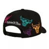Mitchell & Ness NBA Chicago Bulls 404 Club Neon Pro Snapback Black