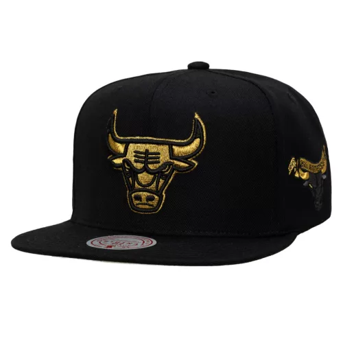 Mitchell & Ness NBA Chicago Bulls Black And Gold Snapback Black ONE