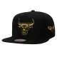 Mitchell & Ness NBA Chicago Bulls Black And Gold Snapback Black ONE