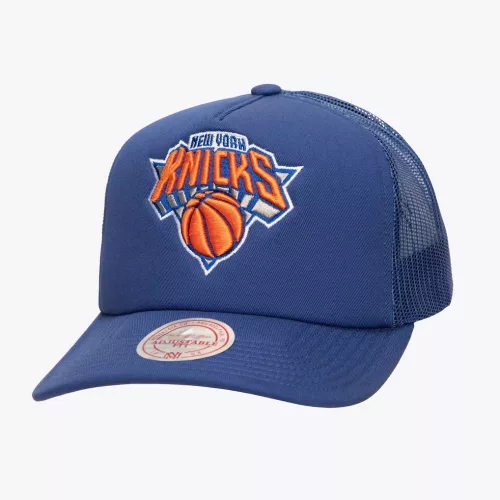 Mitchell & Ness NBA New York Knicks Evergreen Trucker Blue ONE