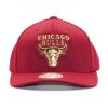 Mitchell & Ness Metallic Logo 110 Snapback Chicago Bulls BURGUNDY