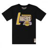MITCHELL & NESS LOS ANGELES LAKERS NBA CENTRIC CIRCLE TEE BLACK