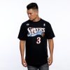 MITCHELL & NESS PHILADELPHIA 76ERS ALLEN IVERSON NAME & NUMBER TRADITIONAL TEE BLACK