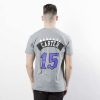 MITCHELL & NESS TORONTO RAPTORS VINCE CARTER NAME & NUMBER TRADITIONAL TEE HEATHER GREY