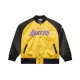 Mitchell & Ness NBA Los Angeles Lakers Shaquille O'Neal Player Lightweight Satin Jacket Gold-Black M