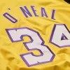 Mitchell & Ness NBA Los Angeles Lakers Shaquille O'Neal Player Lightweight Satin Jacket Gold-Black