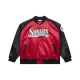 Mitchell & Ness NBA Philadelphia 76Ers Allen Iverson Player Lightweight Satin Jacket SCARLET-BLACK XL