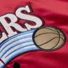 Mitchell & Ness NBA Philadelphia 76Ers Allen Iverson Player Lightweight Satin Jacket SCARLET-BLACK L