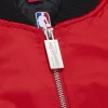 Mitchell & Ness NBA Chicago Bulls Triple Check Heavyweight Satin Jacket Red L