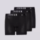 Jordan Mens Flight Cotton Core 3Pk Boxer Black