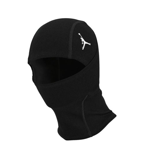 JORDAN FLIGHT WARM RIB KNIT HOOD BLACK/WHITE