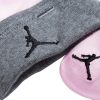 JORDAN BASIC HAT/BOOTIE SET 2PC PINK / GREY