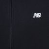 NEW BALANCE STACKED LOGO FRENCH TERRY FULL ZIP HOODIE BLACK S