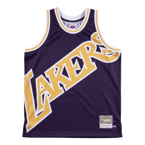 MITCHELL & NESS LOS ANGELES LAKERS BIG FACE JERSEY PURPLE