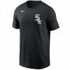 NIKE CHICAGO WHITE SOX WORDMARK T-SHIRT BLACK