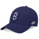 Nike Primetime Club Brooklyn Dodger Unctructured Oragnic Cotton Cap Royal blue