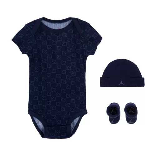 Jordan Bodysuit Set Short-Sleeved with Cap Navy Blue