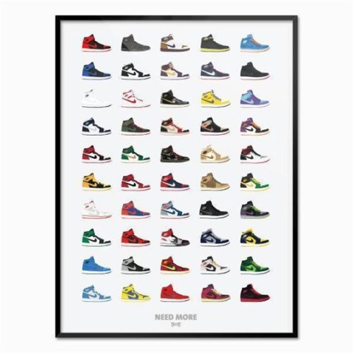 Need More x Von Schulz Jordan Collection Poster 700x1000mm