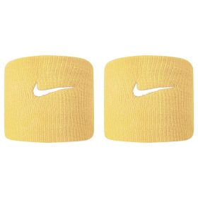 NIKE TENNIS PREMIER WRISTBANDS 2 PK TOPAZ GOLD/WHITE