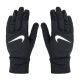 NIKE MEN'S FLEECE RUNNING GLOVES BLACK/SILVER