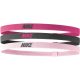 Nike Elastic Headbands 2.0 3 Pk Spark/Gridiron/Pink Glaze