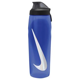   Nike Refuel Bottle Locking Lid 32 Oz Game Royal/Black/Silver Iridescent