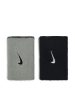Nike Dri-Fit Home & Away Doublewide Wristbands 2Pk Black/Base Grey