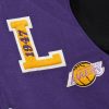 MITCHELL & NESS LOS ANGELES LAKERS NBA TEAM LEGACY VARSITY JACKET PURPLE/BLACK