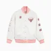 MITCHELL & NESS CHICAGO BULLS NBA NEOPOLITAN SATIN JACKET WHITE