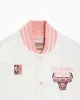 MITCHELL & NESS CHICAGO BULLS NBA NEOPOLITAN SATIN JACKET WHITE
