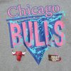 MITCHELL & NESS 90s Reflective Heather Crewneck Sweatshirt Chicago Bulls Grey