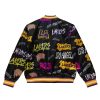 MITCHELL & NESS LOS ANGELES LAKERS Mens Jacket - Zip Front Black