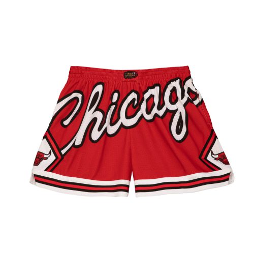 MITCHELL & NESS CHICAGO BULLS BIG FACE 3.0 WOMENS FASHION SHORT RED
