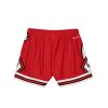 MITCHELL & NESS CHICAGO BULLS BIG FACE 3.0 WOMENS FASHION SHORT RED
