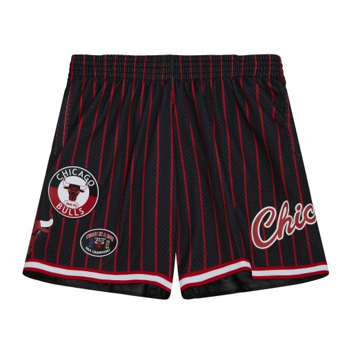 MITCHELL & NESS CHICAGO BULLS M&N CITY COLLECTION MESH SHORT Black/Red S
