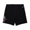 MITCHELL & NESS NBA POSTGAME FLEECE SHORTS VINTAGE LOGO TORONTO RAPTORS BLACK