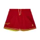 MITCHELL & NESS NBA FASHION NEON MESH SHORTS VINTAGE LOGO Chicago Bulls Scarlet L