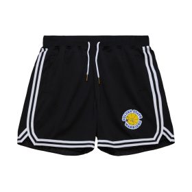   MITCHELL & NESS NBA DESTINATION LEISURE GAMEDAY SHORTS Golden State Warriors Black