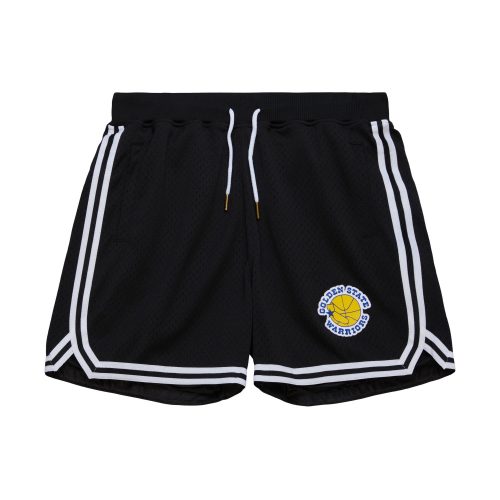 MITCHELL & NESS NBA DESTINATION LEISURE GAMEDAY SHORTS Golden State Warriors Black