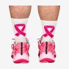 Rapcity X Pink October Socks White