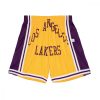 MITCHELL & NESS LOS ANGELES LAKERS BIG FACE 2.0 BLOWN OUT FASHION SHORT LIGHT GOLD