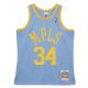 MITCHELL & NESS LOS ANGELES LAKERS SHAQUILLE O'NEAL 01-02' SWINGMAN 2.0 JERSEY COLUMBIA BLUE