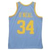 MITCHELL & NESS LOS ANGELES LAKERS SHAQUILLE O'NEAL 01-02' #34 SWINGMAN 2.0 JERSEY COLUMBIA BLUE