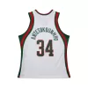 Mitchell & Ness NBA White Jersey Bucks 2013 Giannis Anteokounmpo White