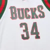 Mitchell & Ness NBA White Jersey Bucks 2013 Giannis Anteokounmpo White