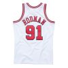 MITCHELL & NESS CHICAGO BULLS DENNIS RODMAN Mens Swingman Jersey White